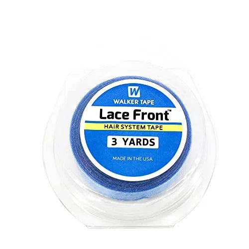 Lace Front Support Wig Tape Double Sided Waterproof Super Hold Adhesive for Wig Hair Extension Hair Pieces Lace Wigs Men's Toupee Beards Made in The USA(1/2’’ x 3yds) — CLIPRONS