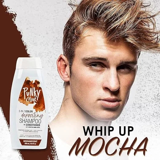 Punky 3-in-1 Color Depositing Shampoo-Conditioner Mochanificent — CLIPRONS