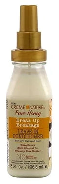 Creme Of Nature Pure Honey Leave-In Conditioner 8 Ounce Pump (236ml) (6 Pack) — CLIPRONS