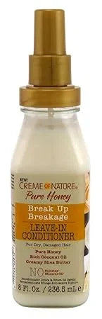 Creme Of Nature Pure Honey Leave-In Conditioner 8 Ounce Pump (236ml) (6 Pack) — CLIPRONS