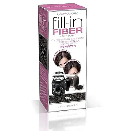 Cover Your Gray Pro Fill-In Fibers with Procapil - Black — CLIPRONS