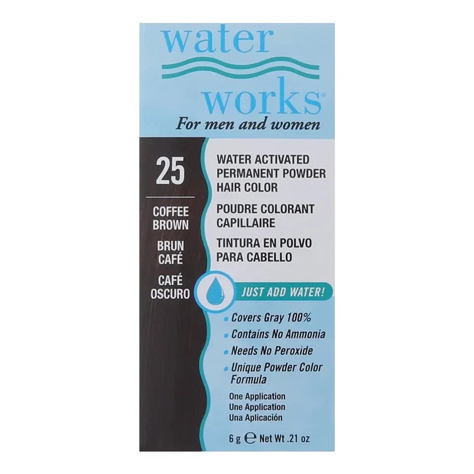 Water Works 25 Coffee Brown Permanent Powder Hair Color — CLIPRONS
