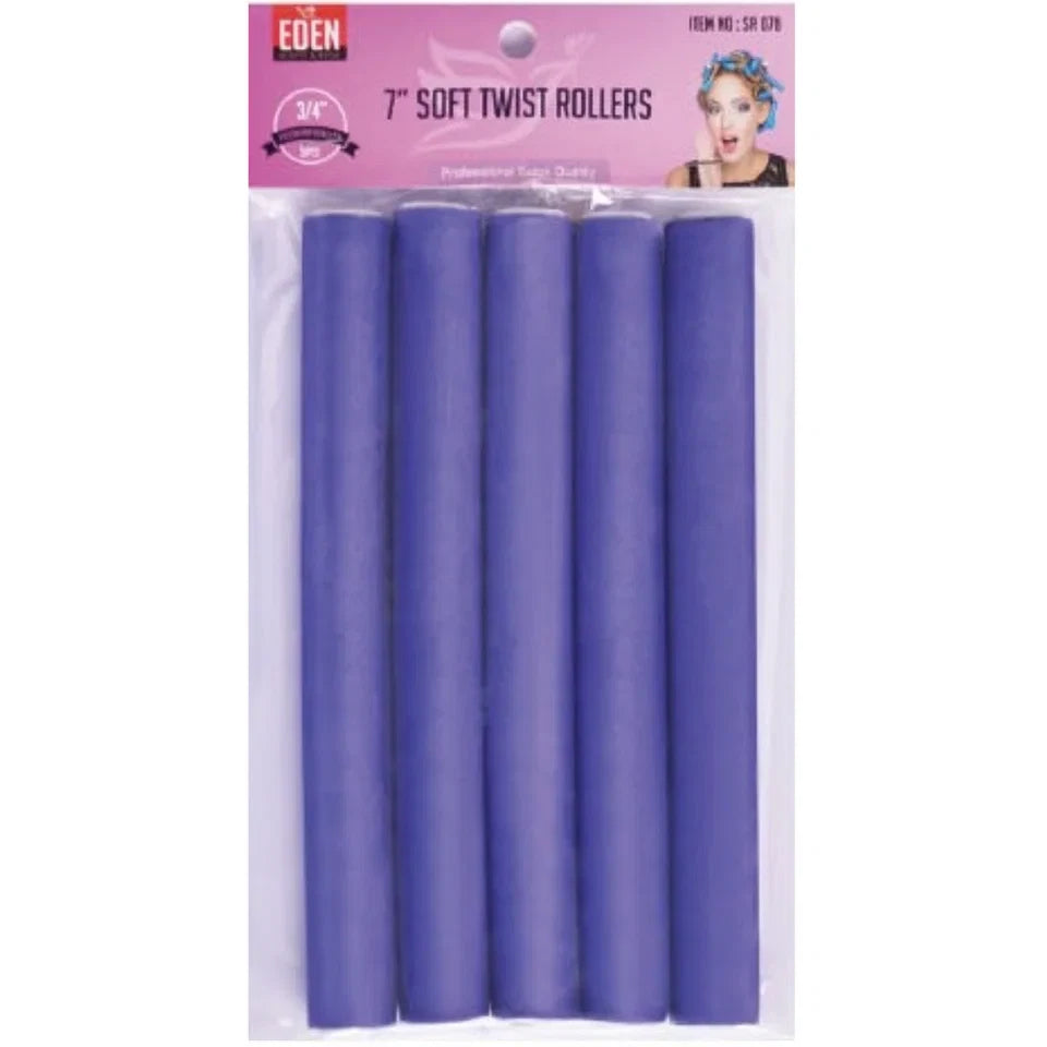 Eden 7'' Soft Twist Rollers - Purple — CLIPRONS