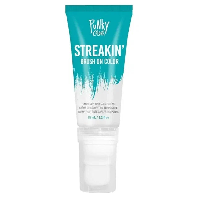 Punky Colour Streaking Temporary Hair Brush Teal — CLIPRONS