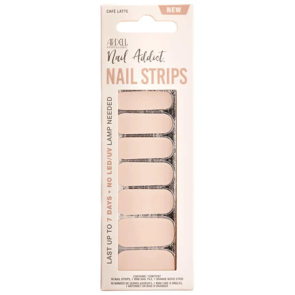 Ardell Nail Addict Pedi Strips Cafe Latte — CLIPRONS