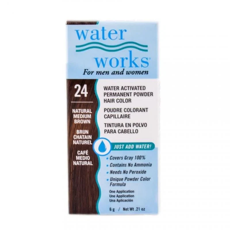 Water Works Natural Medium Brown 24 Permanent Powder — CLIPRONS