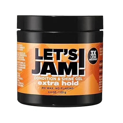 Hair Gel by SoftSheen-Carson Dark and Lovely Let's Jam, Shining and Conditioning Gel, Extra Hold, For all Hair Types, Styling Gel Also Great for Braiding, Twisting & Smooth Edges, 4.4oz — CLIPRONS