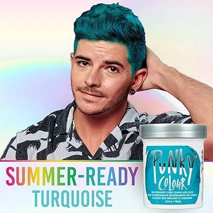 Punky Colour Semi-Permanent Conditioning Hair Color Turquoise — CLIPRONS