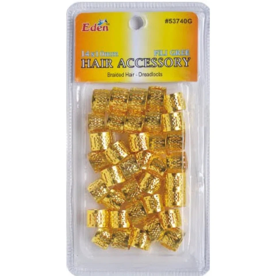 Eden 14mm Filigree Hair Beads - Gold — CLIPRONS