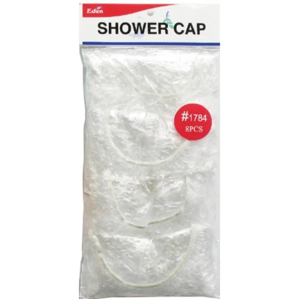 Eden Tobvory Waterproof Plastic Shower Caps - 8 pieces — CLIPRONS