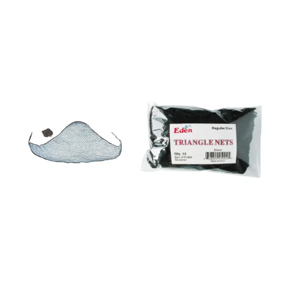 Eden Triangle Hair Nets - Regular Size - Black — CLIPRONS
