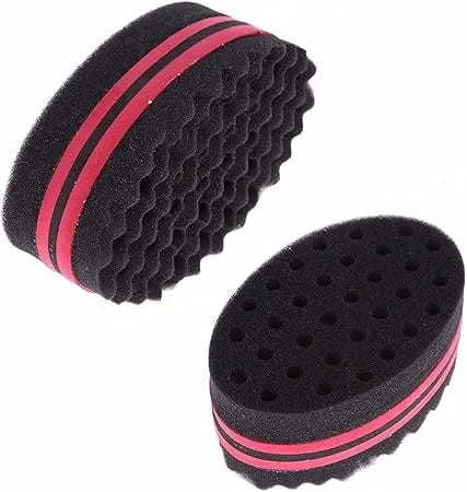 Hair Sponge Brush 2 Sides Small Holes Afro Wavy Curls for Home and Barber — CLIPRONS