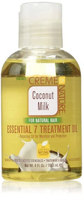 Creme of Nature coconut milk essential 7 treatment oil 4oz, 4 Fluid Ounce (Pack of 1) — CLIPRONS