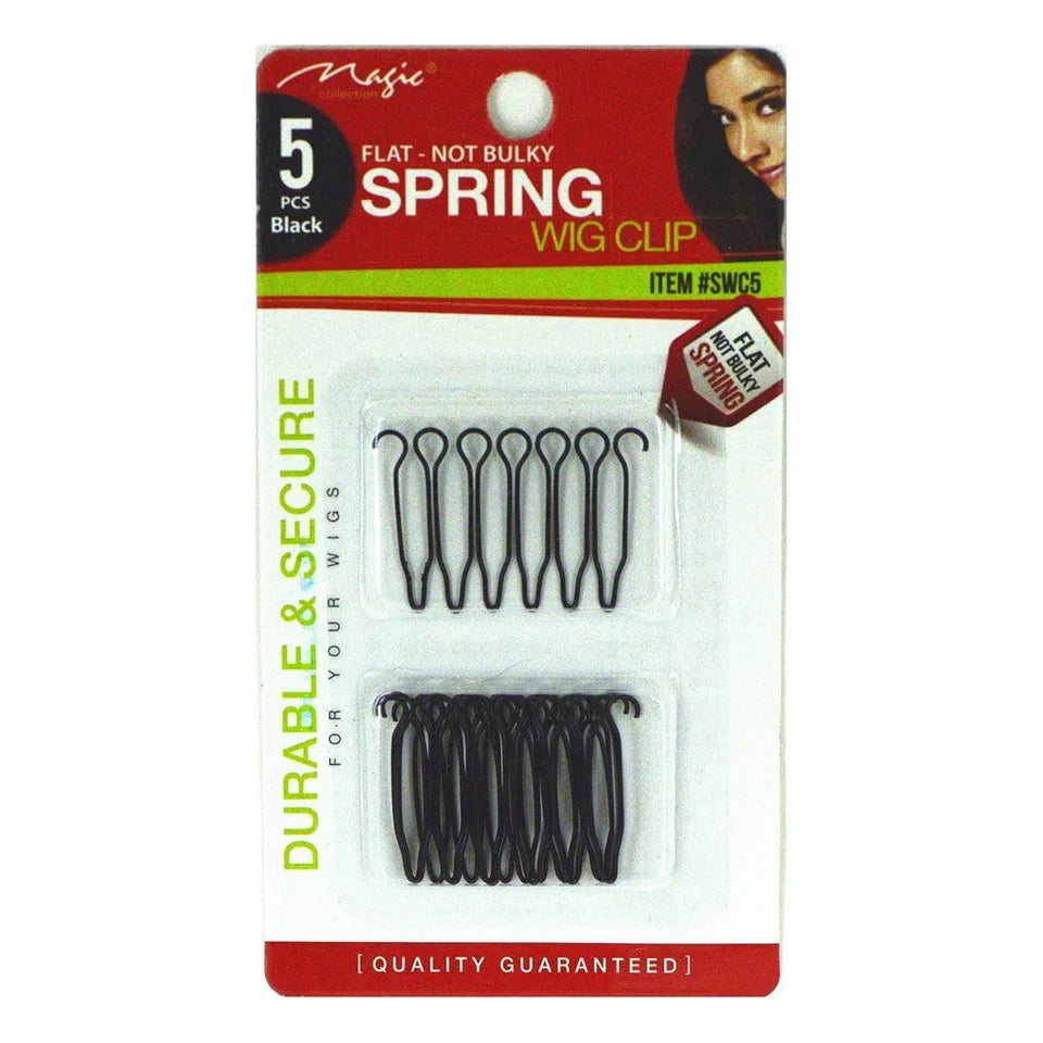 Magic Collection Black Spring Wig Clips – 5pcs — CLIPRONS