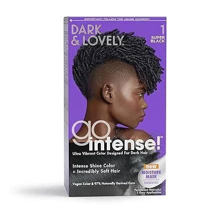 SoftSheen-Carson Dark and Lovely Ultra Vibrant Permanent Hair Color Go Intense Hair Dye with Olive Oil for Shine and Softness, Super Black — CLIPRONS