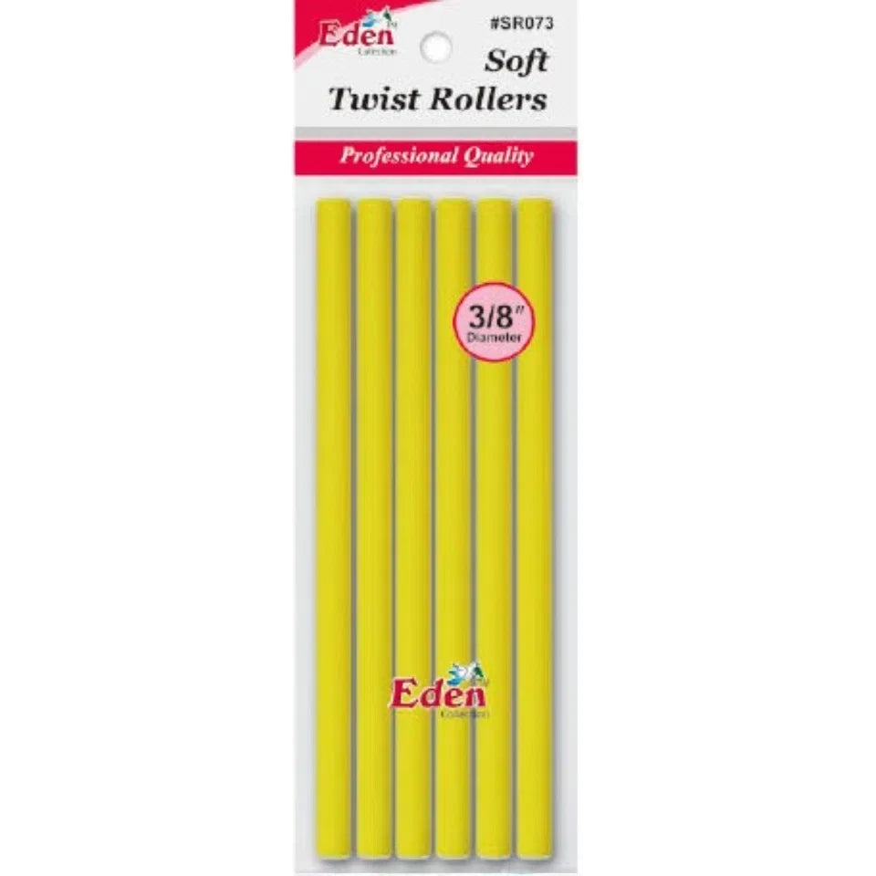 Eden 3/8'' Soft Twist Rollers - Yellow — CLIPRONS