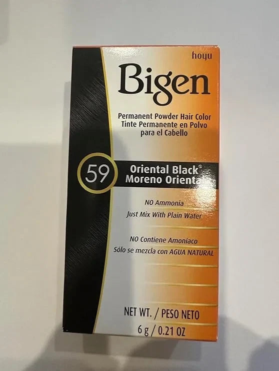 Bigen Powder Hair Color #59 Oriental Black .21 oz. (Case of 12) — CLIPRONS