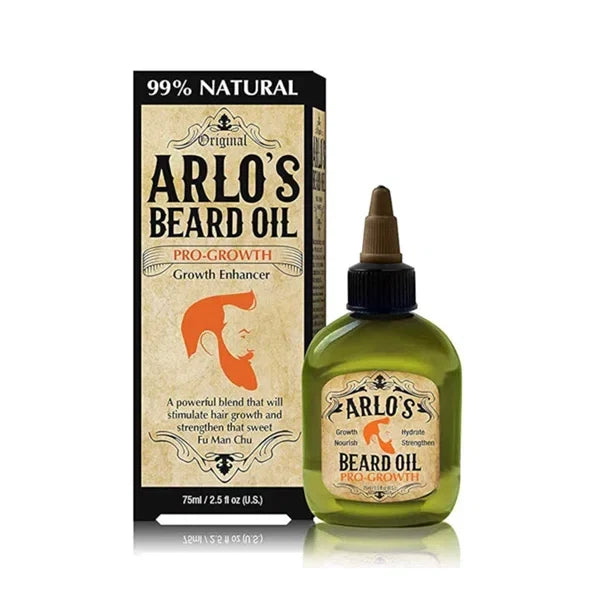 Arlo's 99% Natural Original Beard Oil, Pro-growth Growth Enhancer, 2.5 Fluid Ounce — CLIPRONS