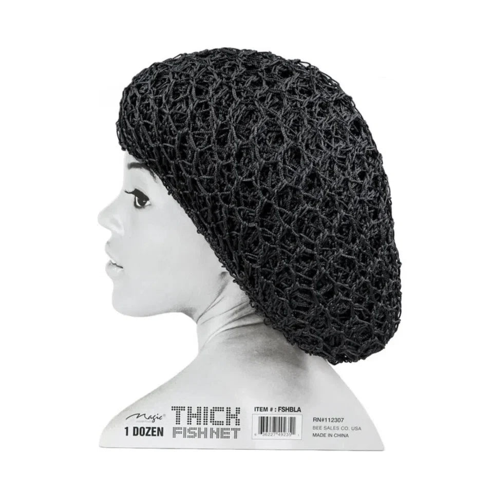 Magic Collection Fish Thick Medium Hair Net - Black — CLIPRONS