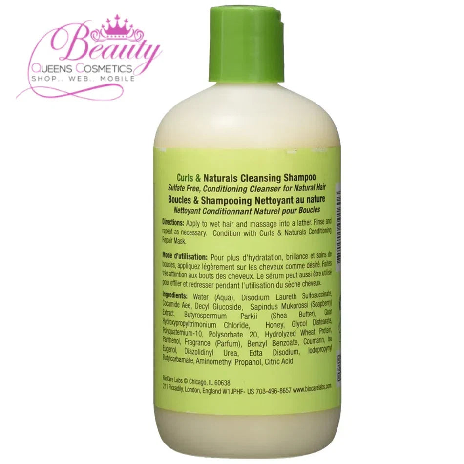 Curls & Naturals Cleansing Shampoo 12oz- Sulfate-Free Cleanser for Curly Hair — CLIPRONS