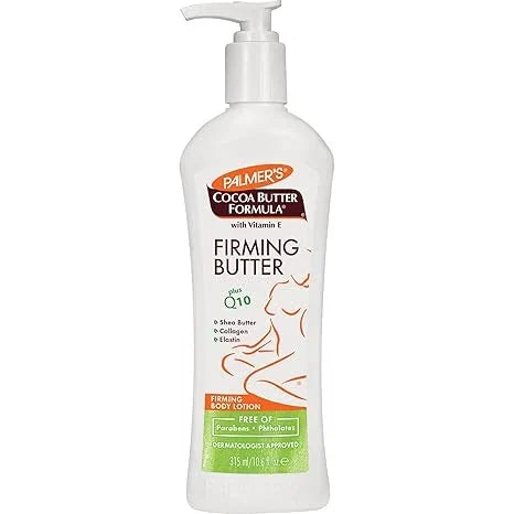 Palmer's Cocoa Butter Formula with Vitamin E + Q10 Firming Butter Body Lotion, Postpartum Essentials Skin Care, Shea Butter, Collagen and Elastin, 10.6 Fl Oz — CLIPRONS