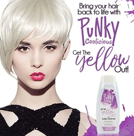 Punky Colour Get The Yellow Out Shampoo for Blonde/Silver Hair – Coolicious — CLIPRONS