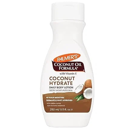Palmer's Coconut Oil Formula Body Lotion for Dry Skin, Hand & Body Moisturizer with Green Coffee Extract & Vitamin E, Flip Cap Bottle, 8.5 Fl Oz (Pack of 1) — CLIPRONS