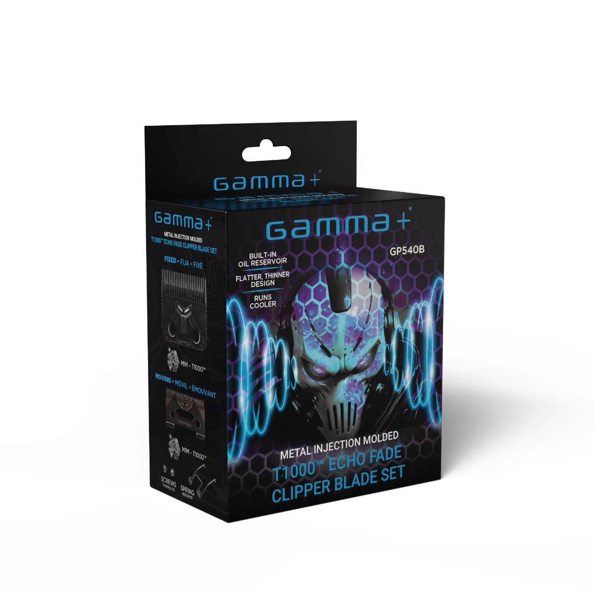 Gamma+ T1000 Echo Fixed Fade Blade and Shallow 2.0 Clipper Blade Set — CLIPRONS
